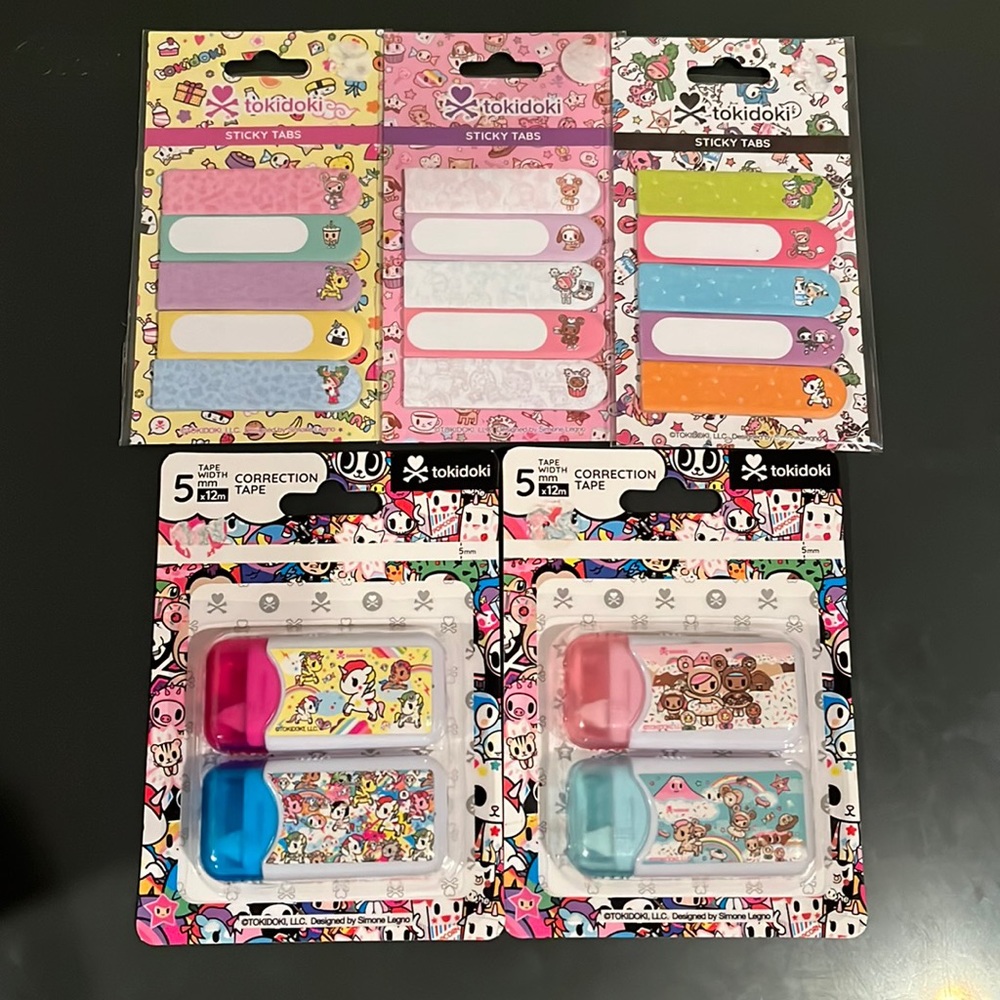 Tokidoki Correction Tapes And Sticky Tabs Bundle